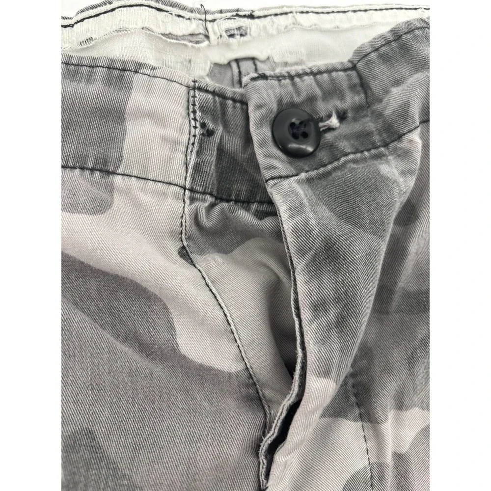 Military Combat Cargo Work Shorts Mens Gray Camouflage Utility BDU Small USA